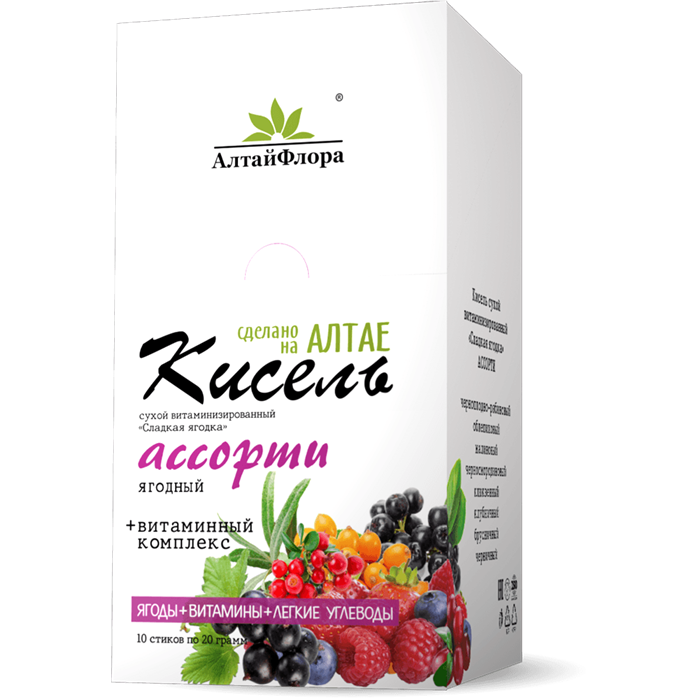 Кисель «Сладкая ягодка» ассорти (3,86 б) AF02041 - фото 563
