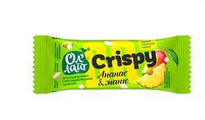 Фруктовый батончик с хрустящими шариками Ананас & Манго, 30 г (0,48 б) OL01037